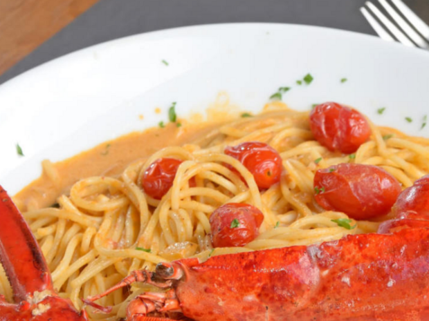 Soe pastasalat krevettidega