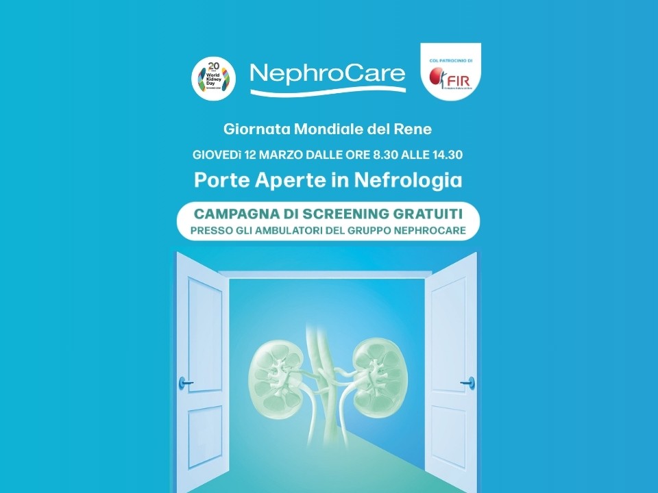 Screening gratuiti presso gli ambulatori NephroCare