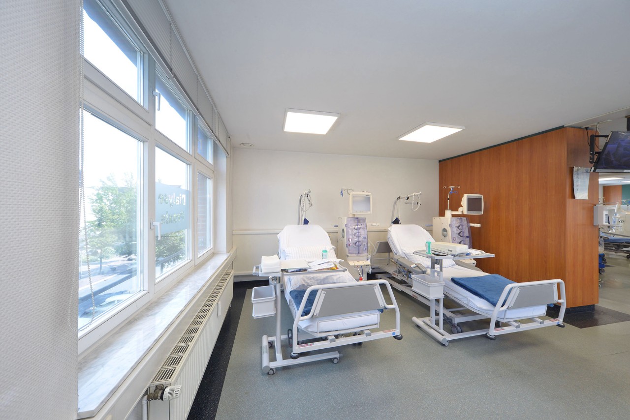 Unsere hellen Dialyseräumlichkeiten in Gladbeck.