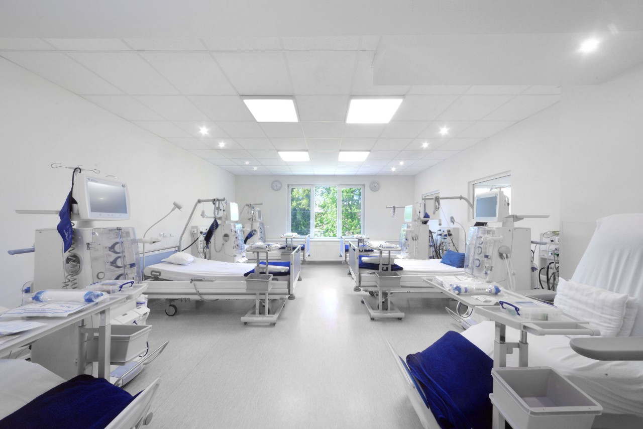 Unsere modernen und hellen Dialyse-Räumlichkeiten im NephroCare MVZ Hamburg Altona.
