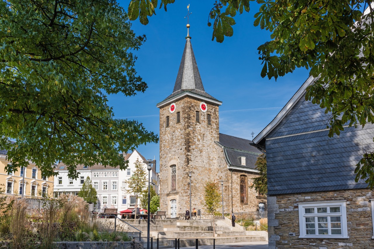 Die alte Kirche am Offers in Velbert; Nordrhein-Westfalen; Deutschland