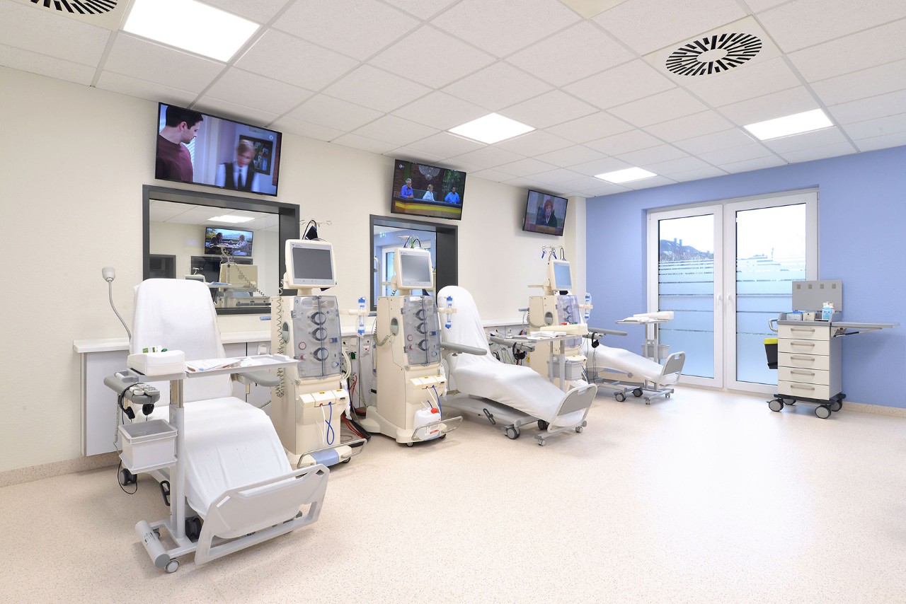 Unsere hellen und modernen Dialyseräumlichkeiten im MVZ Recklinghausen.