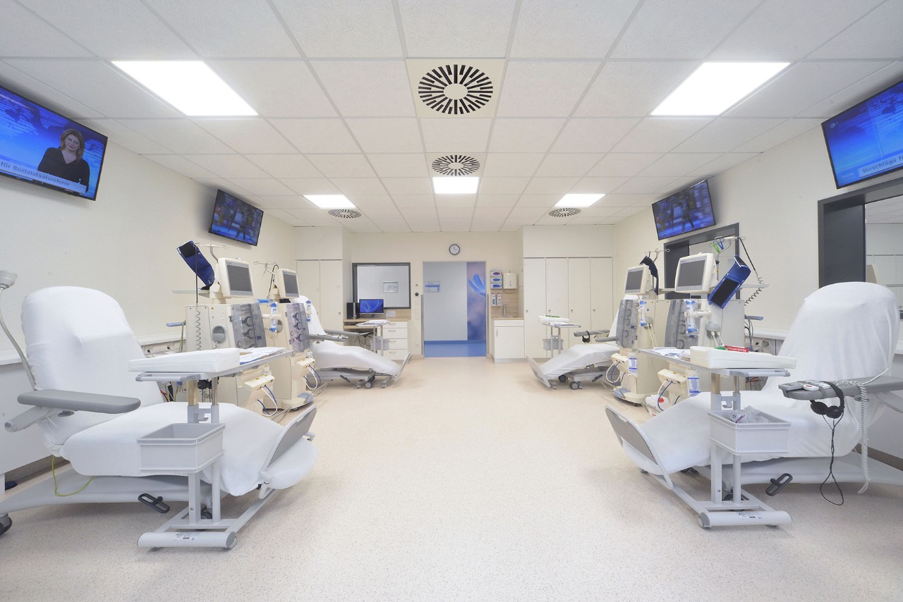 Unsere hellen und modernen Dialyseräumlichkeiten im MVZ Recklinghausen.