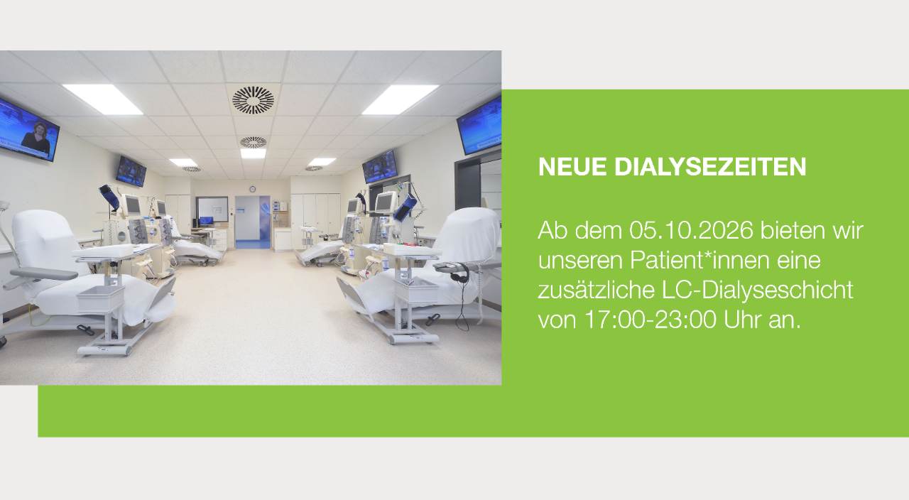 Neue Dialysezeiten ab dem 05.10. 
