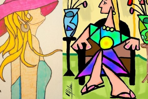 Dibujos creados por Miguel Ángel Silva.