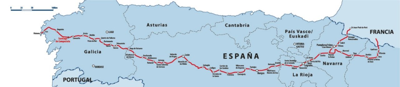 Le chemin de Saint-Jacques de Compostelle